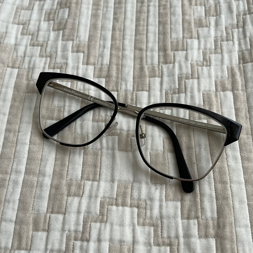 Salvatore Ferragamo “SF2157” Silver Metal Trimmed Glasses